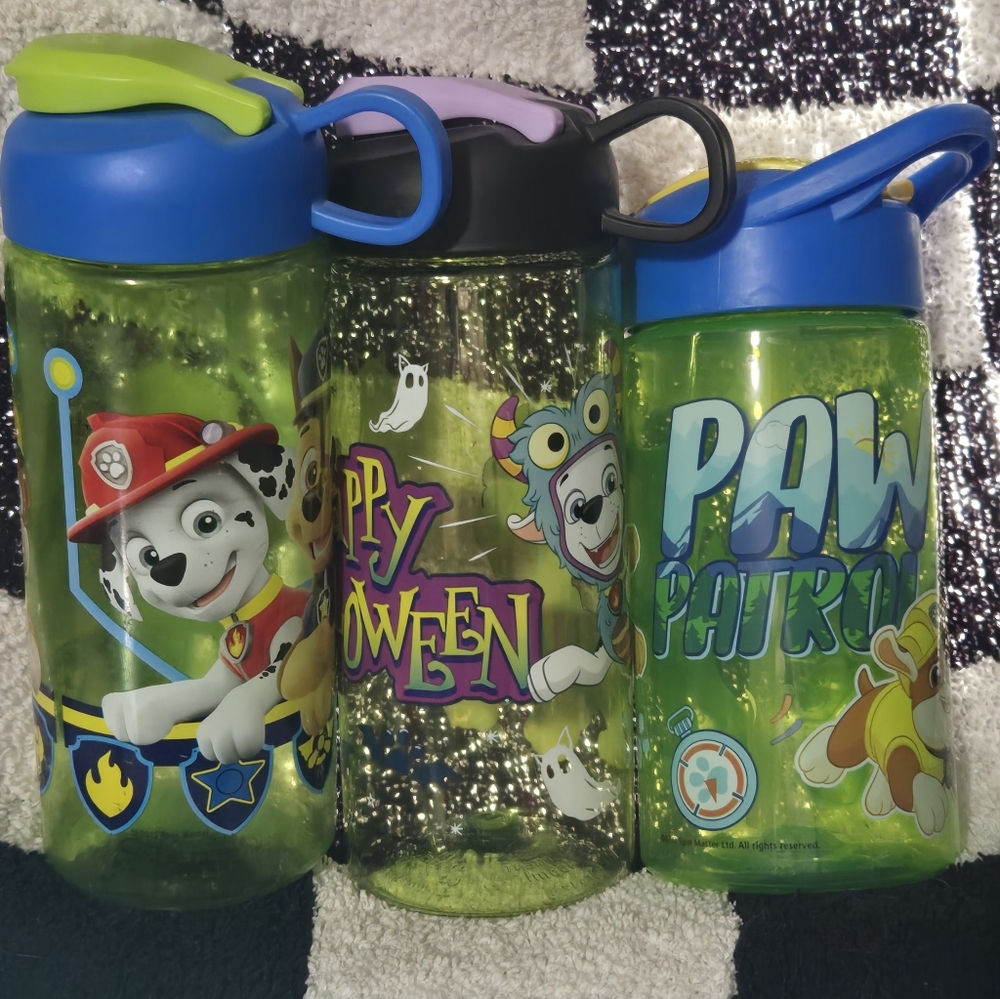 Paw Patrol 16 oz water bottle cups set